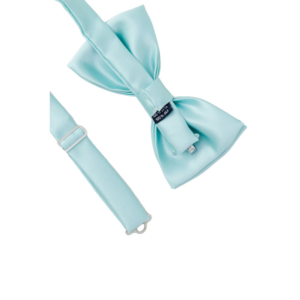 Necktie by Punto Sella Cravatte for men in silk natural & turquoise showcases a stately silhouette, expertly detailed with a stately finish that perfectly captures the sophisticated essence of the Silk Necktie.