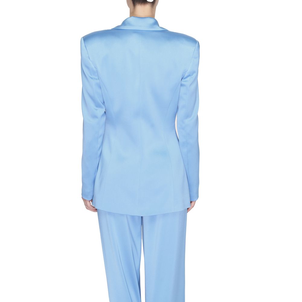 Silence Women's Stretch Polyester Blazer - Blue