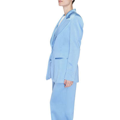 Silence Women's Stretch Polyester Blazer - Blue