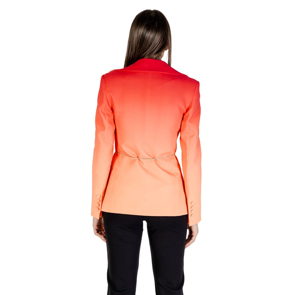 Blazer by Silence for women in stretch polyester gradient & orange presents a distinguished silhouette, detailed with a distinguished and distinctive for a truly sophisticated finish.