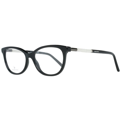 Eyeglasses Frames by Swarovski for women in metal black showcases a reflective silhouette, artfully incorporating a sophisticated black coloured frame with a distinct full-frame frame design.