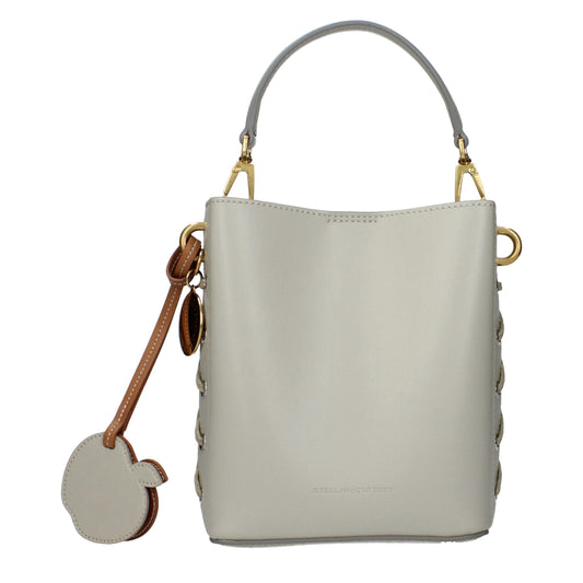 Handbag by Stella McCartney for women in leather gray features a signature silhouette, showcasing a secure and signature with versatile adjustable-strap & handle for a sophisticated look.