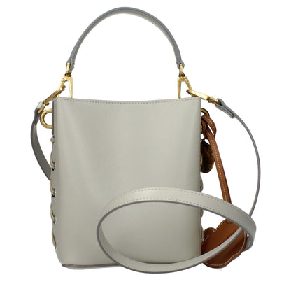 Handbag by Stella McCartney for women in leather gray features an refined silhouette, showcasing a secure , ample , and versatile adjustable-strap & handle for a sophisticated refined aesthetic.