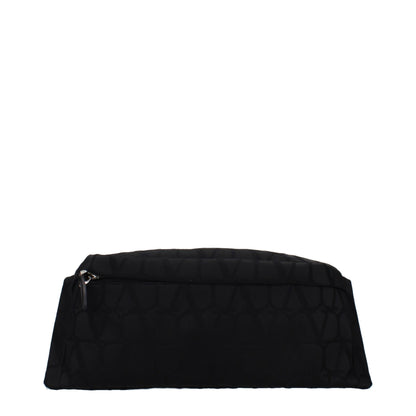 Backpack by Valentino Garavani for men in fabric black features a refined silhouette, showcasing the Fabric Backpack design with a secure , ample , and versatile backpack-strap & adjustable-strap.