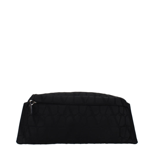 Backpack by Valentino Garavani for men in fabric black features a refined silhouette, showcasing the Fabric Backpack design with a secure , ample , and versatile backpack-strap & adjustable-strap.