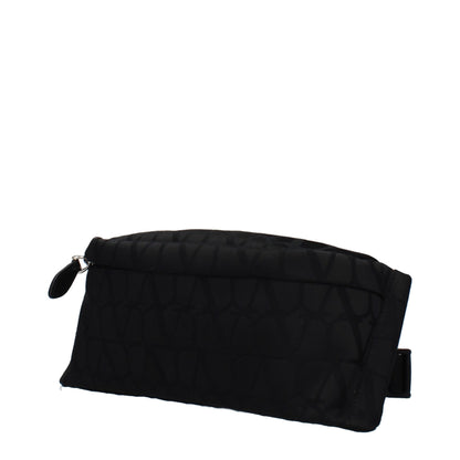 Backpack by Valentino Garavani for men in fabric black features a refined silhouette, showcasing the Fabric Backpack design with a secure , ample , and versatile backpack-strap & adjustable-strap.