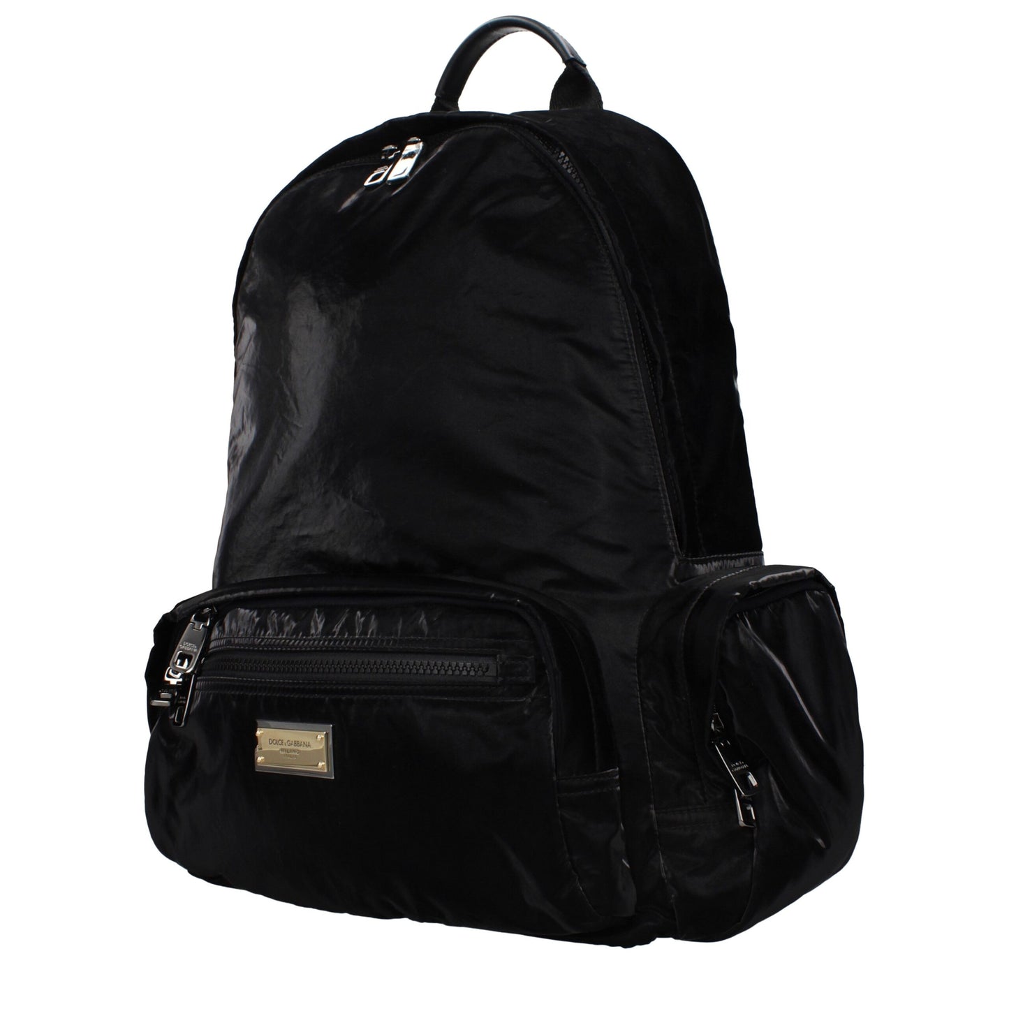 Backpack by Dolce & Gabbana for men in nylon black presents a stately Nylon Backpack design, showcasing a secure with ample and versatile backpack-strap & adjustable-strap for a stately finish.