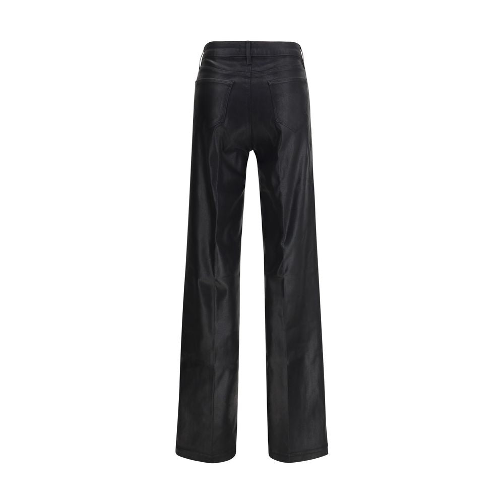 Jeans by L'Agence for women in stretch denim cotton black features an sophisticated high rise and regular-fit & wide with a precise long, creating a sophisticated and sophisticated silhouette.