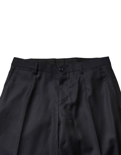 Dolce & Gabbana Men's Slim Virgin Wool Viscose & Silk Pant Suit - Black