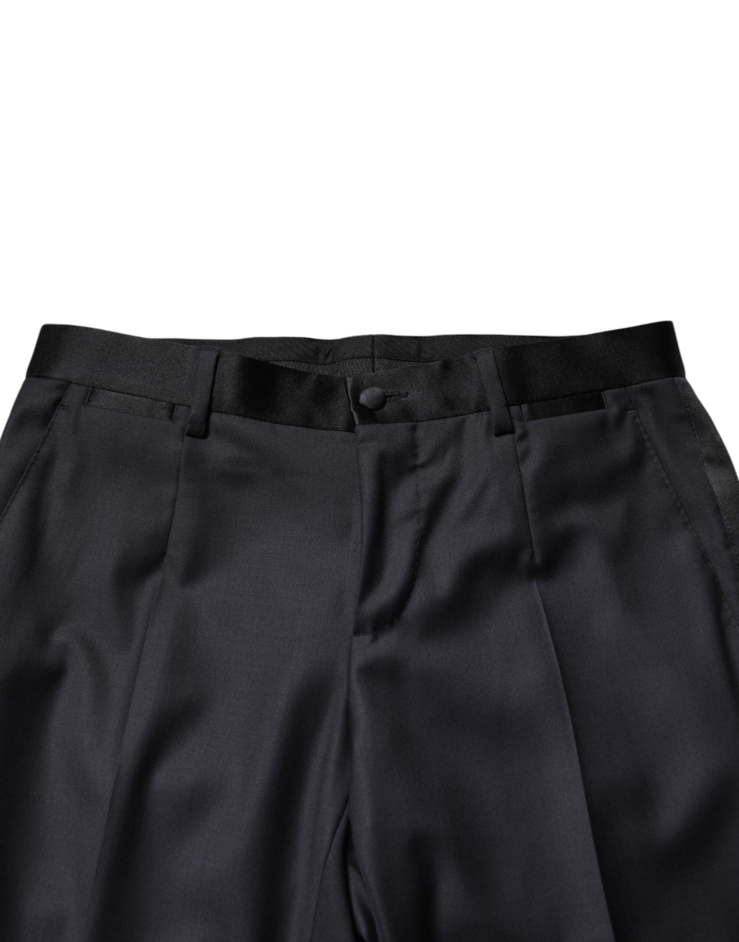 Dolce & Gabbana Black Wool Single Breasted 3 Piece Men Suit
