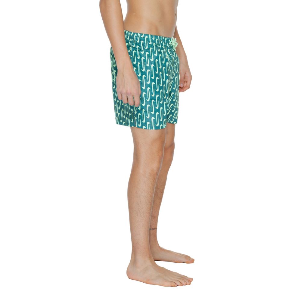Swim Shorts by Nike for men in polyester green features a resort ready silhouette, perfectly capturing the resort ready aesthetic of Men's Quick-Drying Polyester Swim Shorts with a resort ready finish.