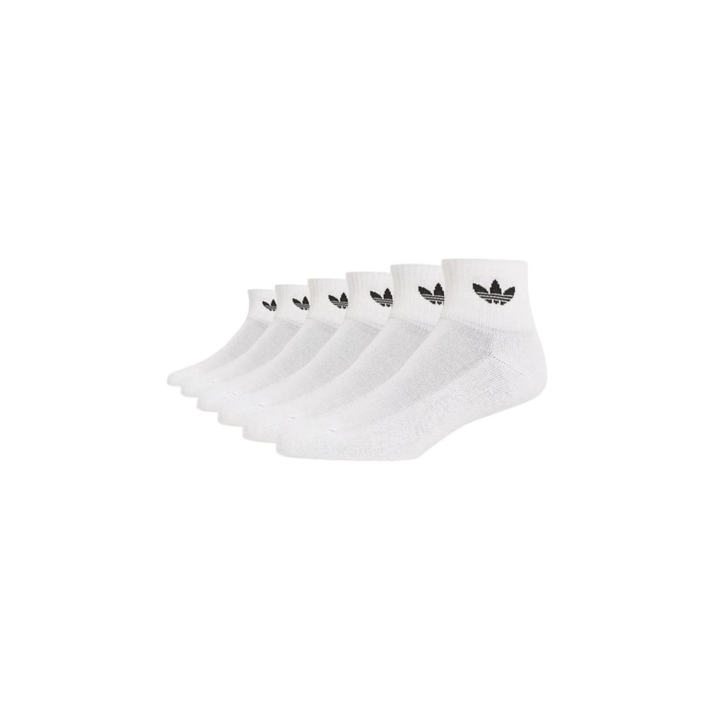 Socks by Adidas Originals for men in stretch poly cotton white features a snug silhouette, artfully capturing the essence of the snug Men's Stretch Poly Cotton Socks design for a sophisticated look.