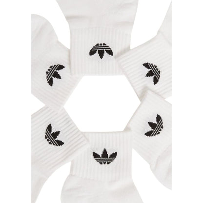 These Socks by Adidas Originals for men in stretch poly cotton white present a utilitarian silhouette from the Men's Stretch Poly Cotton Socks collection, offering a utilitarian fit and refined aesthetic.