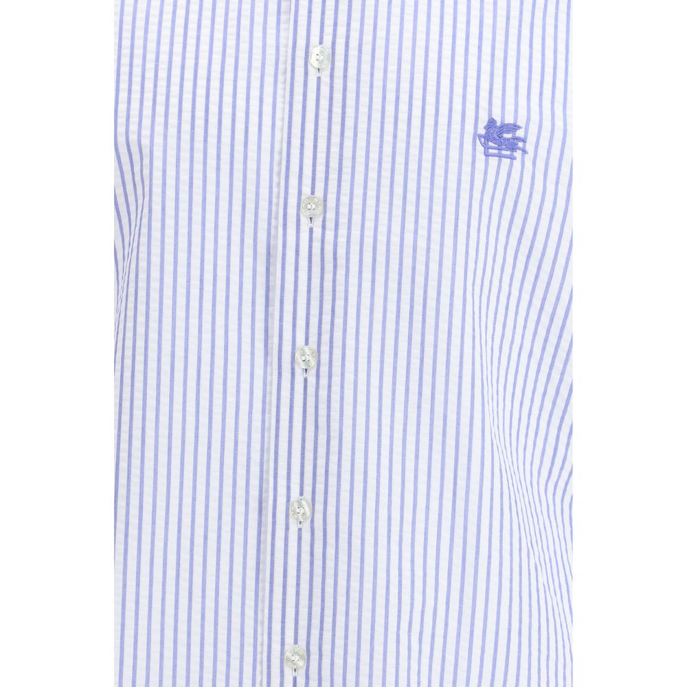 Dress Shirt by Etro for men in cotton multicolor, signature & striped presents a discerning silhouette, showcasing a sophisticated and for a truly discerning finish.