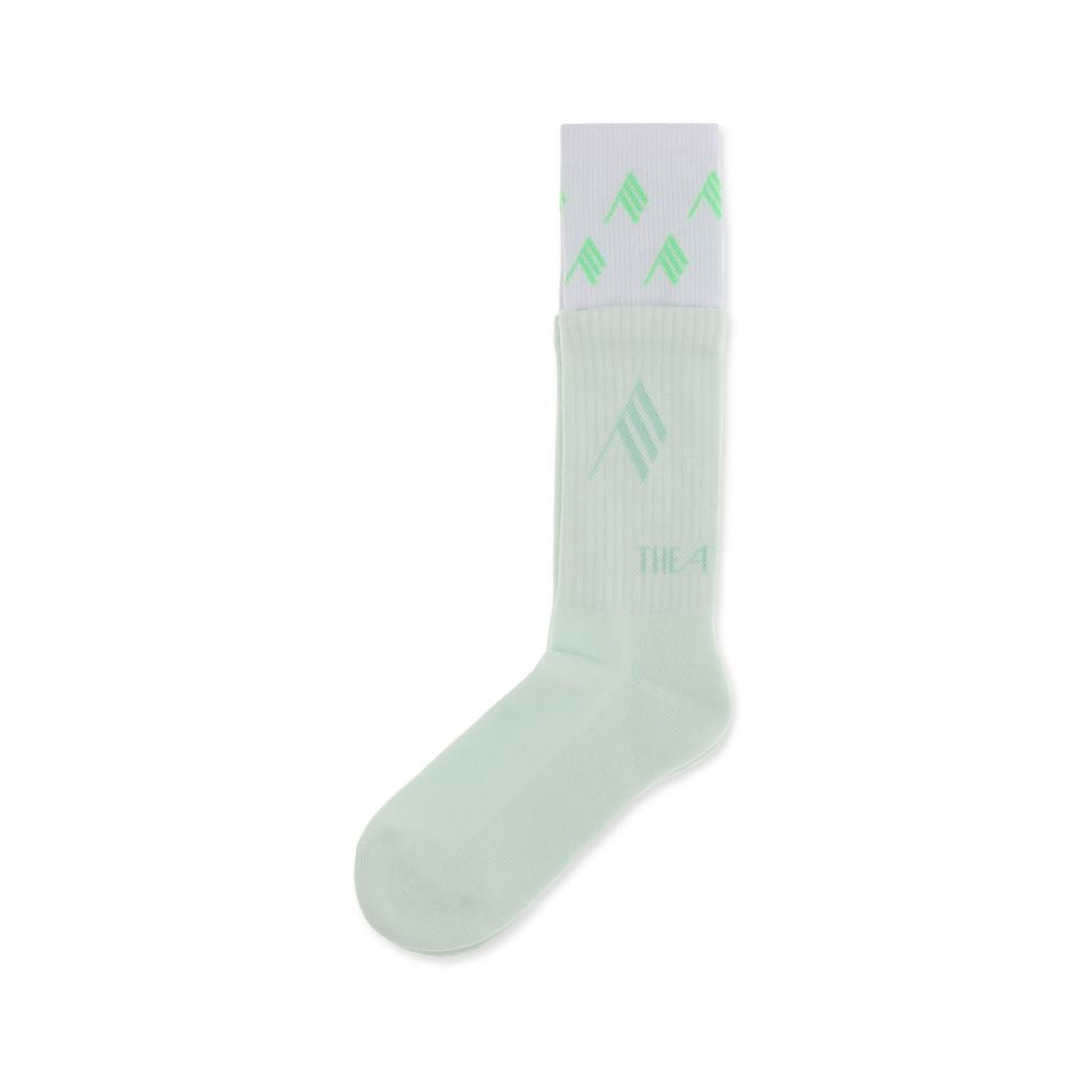Socks by The Attico for women in cotton green & patterned presents a perennial silhouette, artfully capturing the refined essence of the perennial Women's Cotton Socks design with a perennial finish.