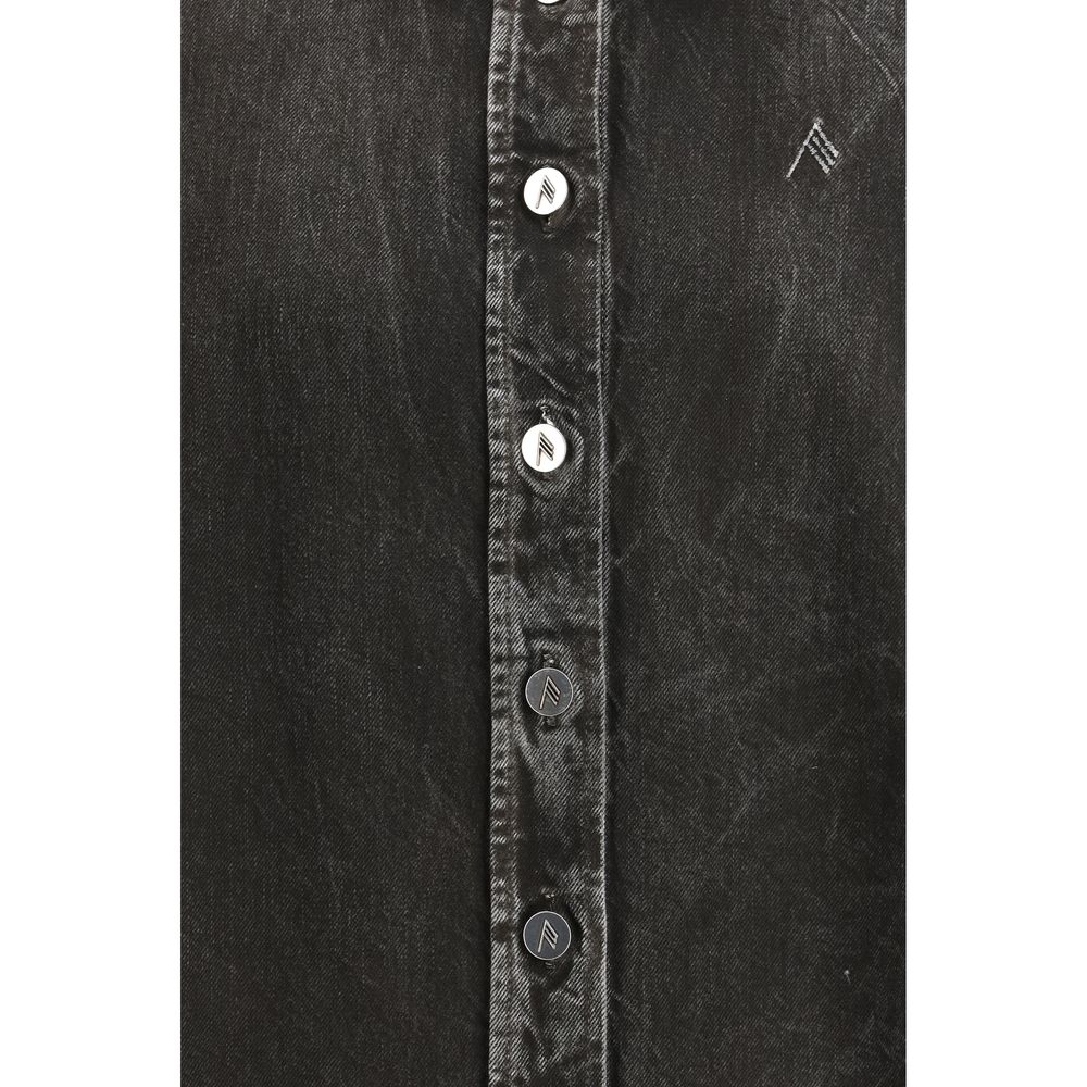 Shirt by The Attico for women in denim cotton black features an polished silhouette, showcasing a sophisticated and detail for a truly polished finish.