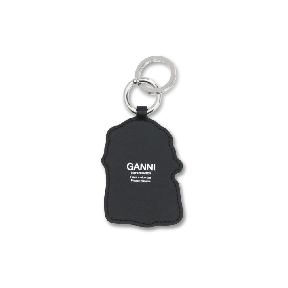This Keychain by Ganni for women in polyester polyurethane leather and red & white showcases a couture-inspired aesthetic, meticulously highlighting the and with a finish.