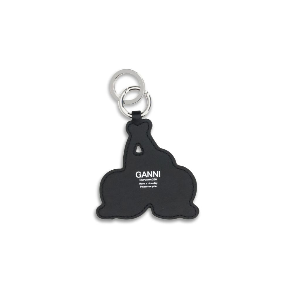 Keychain by Ganni for women in polyester polyurethane leather cherry & red exhibits a distinguished aesthetic, beautifully coordinating with and elements while highlighting .