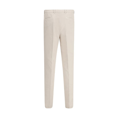 Trousers by Brunello Cucinelli for men in cotton cream features a tailored silhouette with a tailored , defined by its long and a sophisticated .