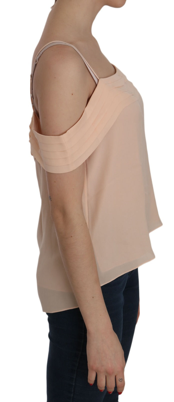 Alexander Wang Women's Sleeveless Square Neck Silk Blouse - Orange