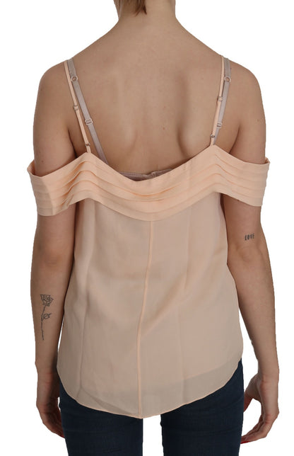 Alexander Wang Women's Sleeveless Square Neck Silk Blouse - Orange