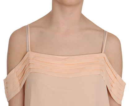 Alexander Wang Women's Sleeveless Square Neck Silk Blouse - Orange