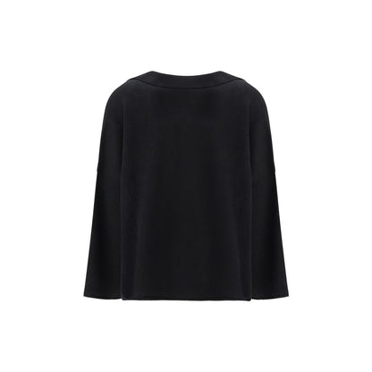 Sweater by Alanui for women in silk cashmere & polyester black & natural features an tactile silhouette, showcasing a sophisticated and tactile for a refined finish.