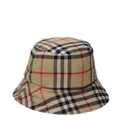 Bucket Hat by Burberry for men in cotton beige & print showcases a effortlessly chic silhouette, artfully capturing the essence of the effortlessly chic Cotton Bucket Hat design for a sophisticated look.