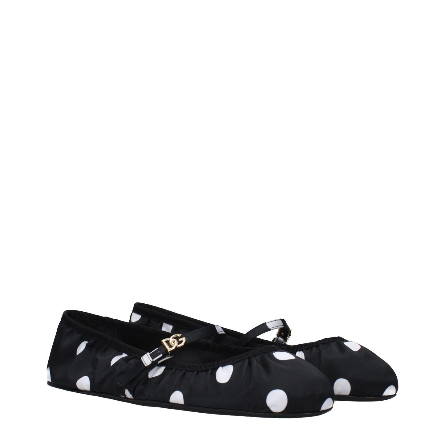 Ballet Flat Shoes by Dolce & Gabbana for women in fabric black presents a impeccable silhouette as Women's Fabric Ballet Flat Shoes, artfully designed with a and a impeccable for a refined, upscale finish.