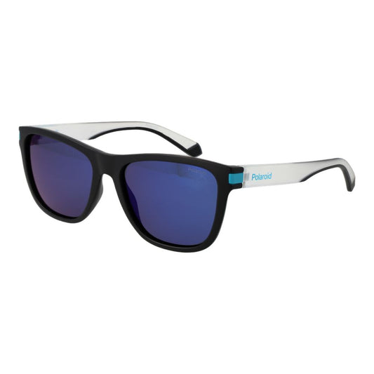 Polaroid Rectangle Polarized Mirrored Dark-Tint Polycarbonate Sunglasses - Black