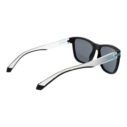 Polaroid Rectangle Polarized Mirrored Dark-Tint Polycarbonate Sunglasses - Black