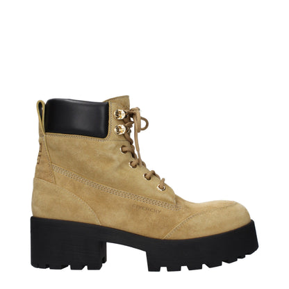 Ankle Boots by Givenchy for women in suede leather brown features an high-performance silhouette, showcasing the sophisticated design of the Women's Suede Leather Ankle Boots with a and a refined .