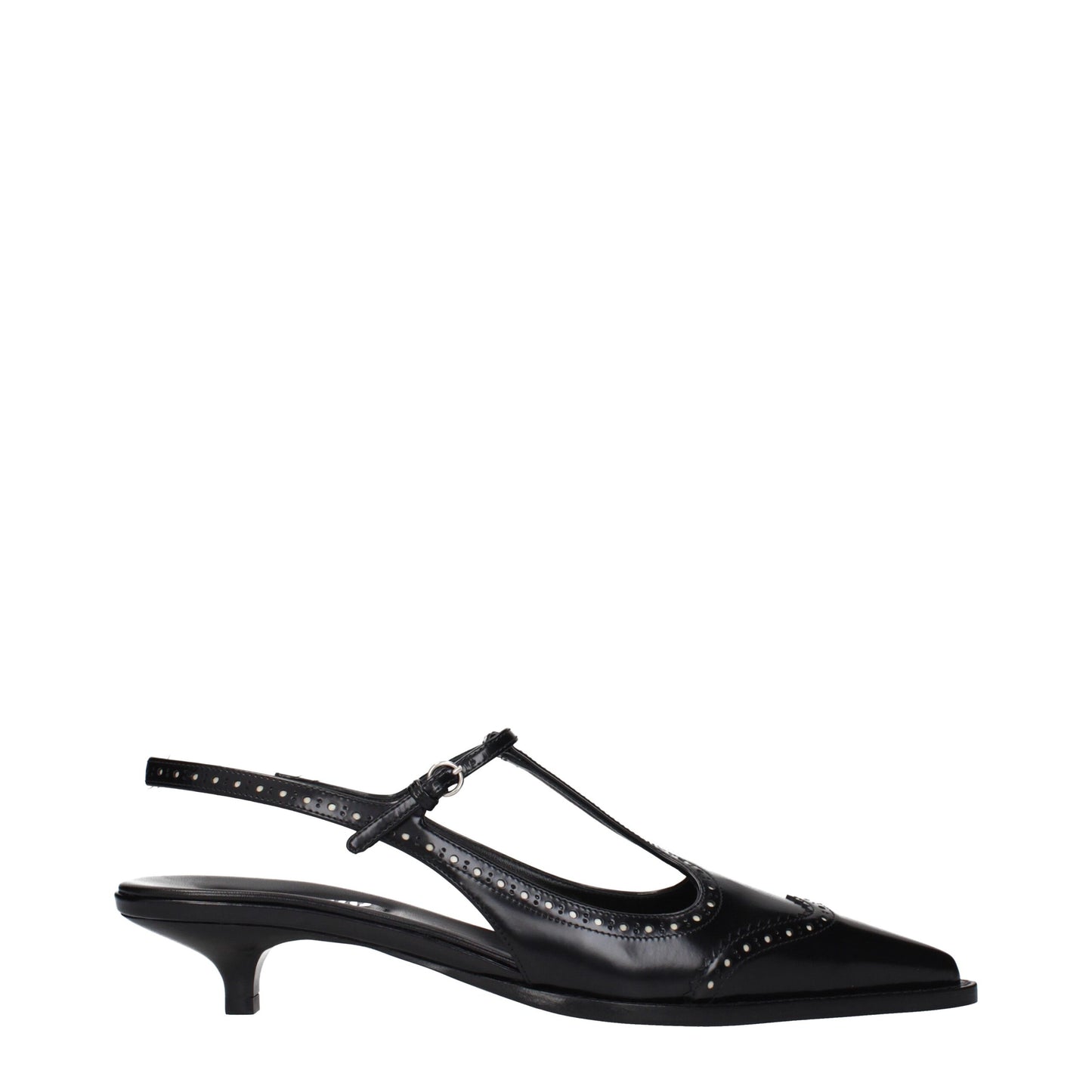Mid-Heel Sandals Pumps Heels by Miu Miu for women in leather black showcases a exquisite silhouette, perfectly accentuating Women's Leather Mid-Heel Sandals Pumps Heels with a exquisite mid-heel and exquisite .