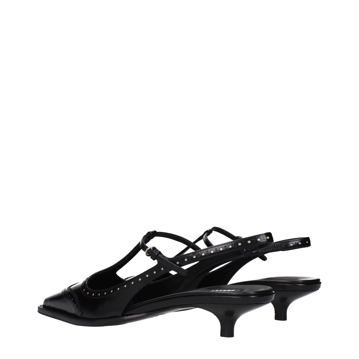 This Mid-Heel Sandals Pumps Heels by Miu Miu for women in leather black presents a effortlessly chic silhouette from the Women's Leather Mid-Heel Sandals Pumps Heels collection, featuring a effortlessly chic mid-heel and effortlessly chic .