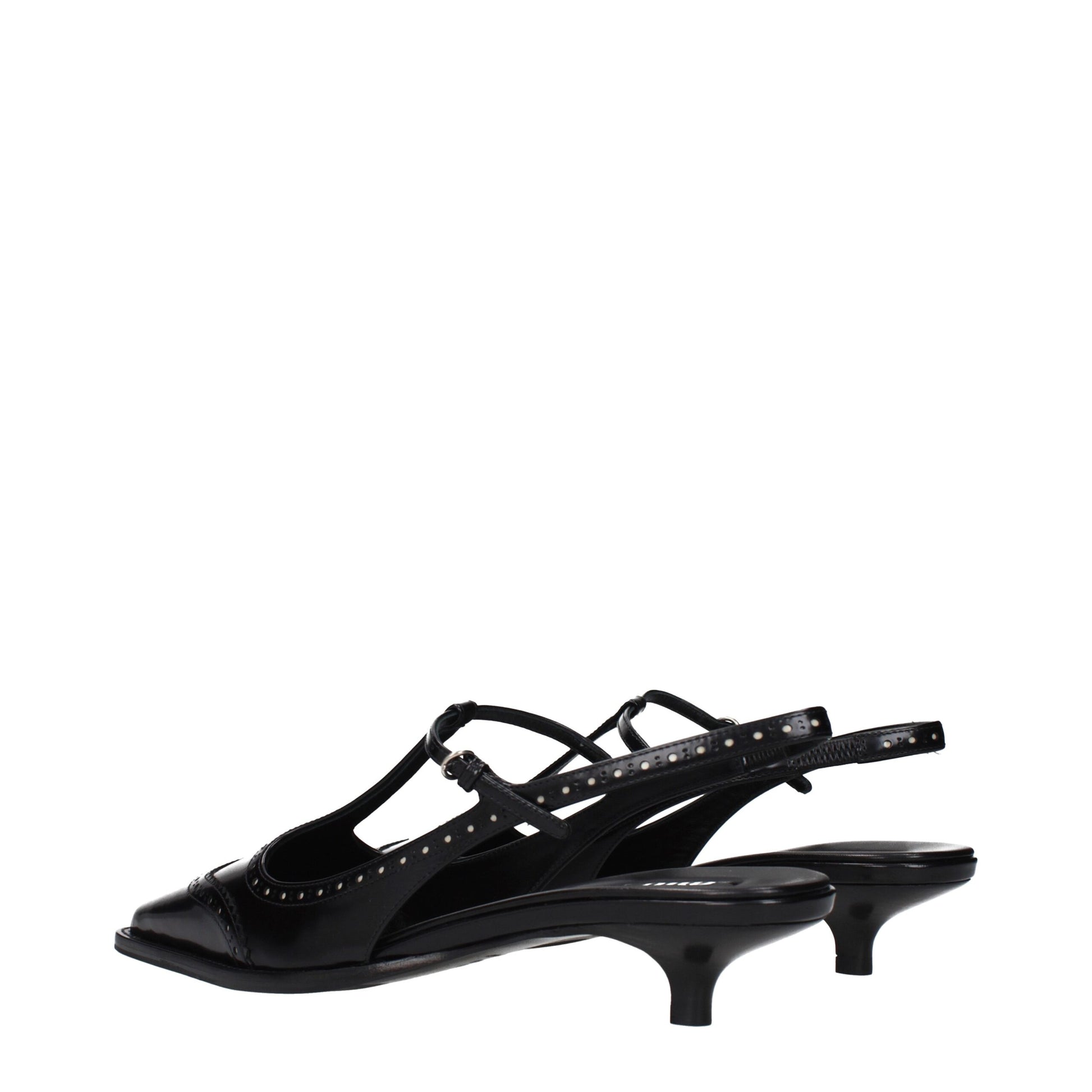 This Mid-Heel Sandals Pumps Heels by Miu Miu for women in leather black presents a effortlessly chic silhouette from the Women's Leather Mid-Heel Sandals Pumps Heels collection, featuring a effortlessly chic mid-heel and effortlessly chic .