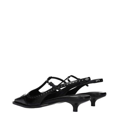 This Mid-Heel Sandals Pumps Heels by Miu Miu for women in leather black presents a effortlessly chic silhouette from the Women's Leather Mid-Heel Sandals Pumps Heels collection, featuring a effortlessly chic mid-heel and effortlessly chic .
