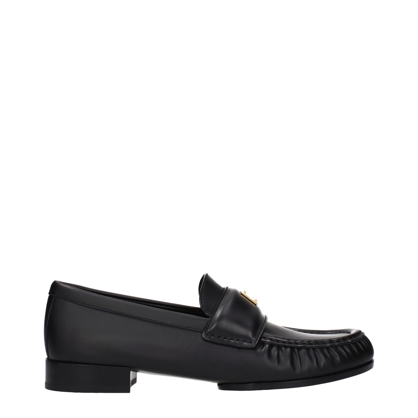Flat Loafer Slip-On Shoes by Givenchy for women in leather black features an ergonomic silhouette, perfectly showcasing Women's Leather Flat Loafer Slip-On Shoes with its distinct flat and elegant .