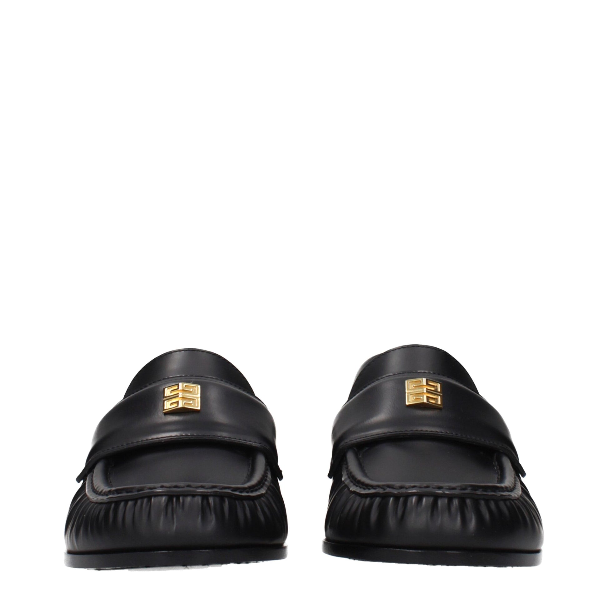 Flat Loafer Slip-On Shoes by Givenchy for women in leather black showcases a timeless silhouette from the Women's Leather Flat Loafer Slip-On Shoes collection, featuring a timeless flat and for a timeless finish.