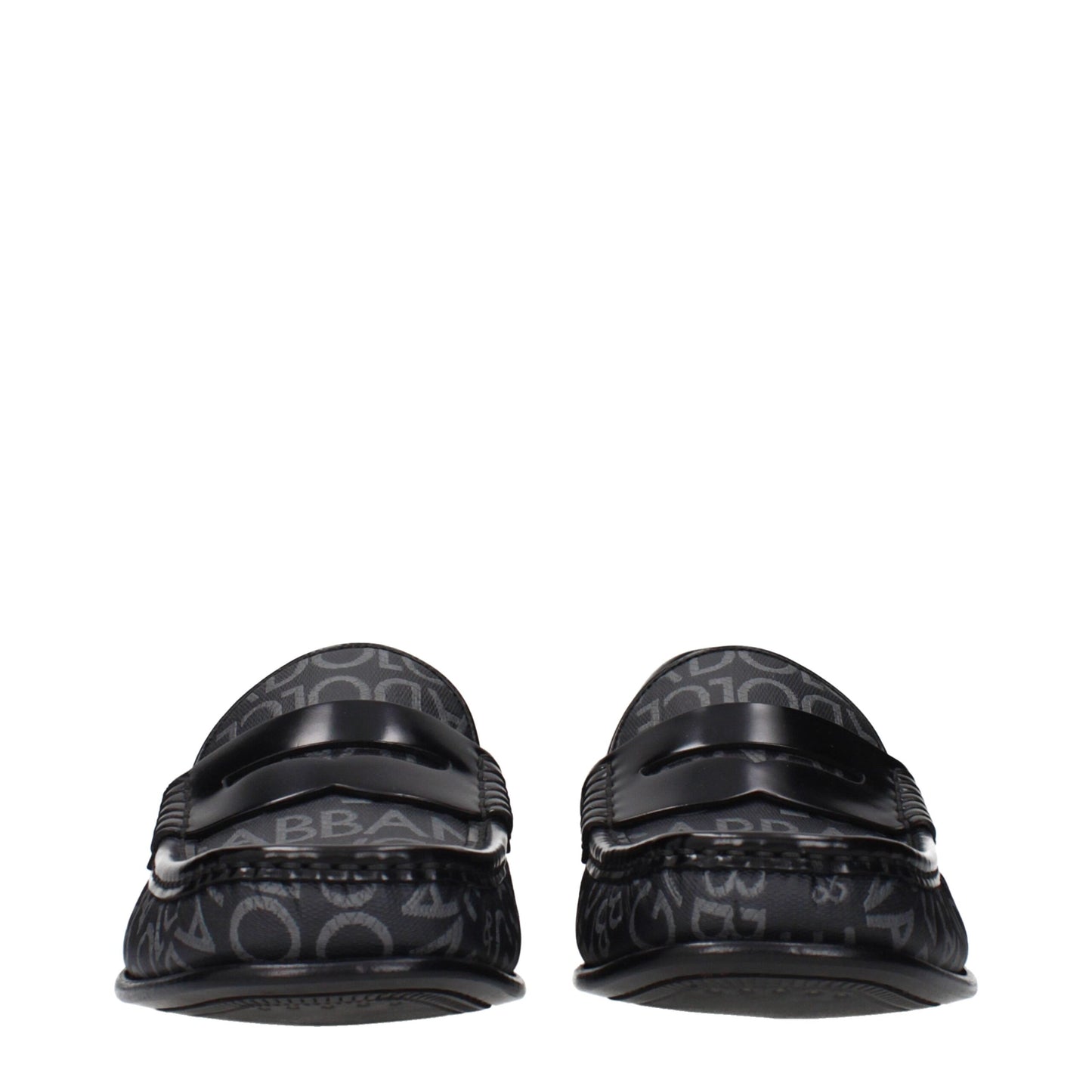 Dolce & Gabbana Men's Fabric Loafer Slip-On Shoes - Black