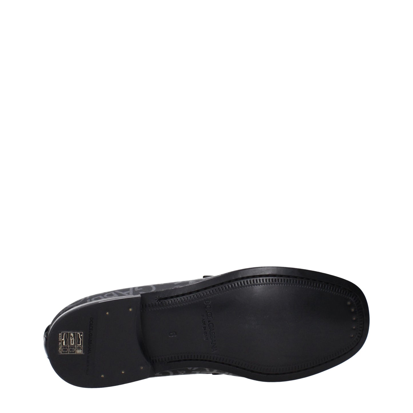 Dolce & Gabbana Men's Fabric Loafer Slip-On Shoes - Black