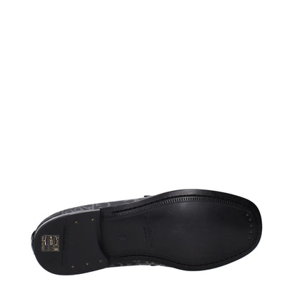 Dolce & Gabbana Men's Fabric Loafer Slip-On Shoes - Black