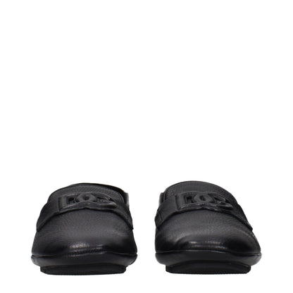 This Loafer Slip-On Shoes by Dolce & Gabbana for men in leather black features an exquisite silhouette from the Men's Leather Loafer Slip-On Shoes collection, defined by a sophisticated and elegant .
