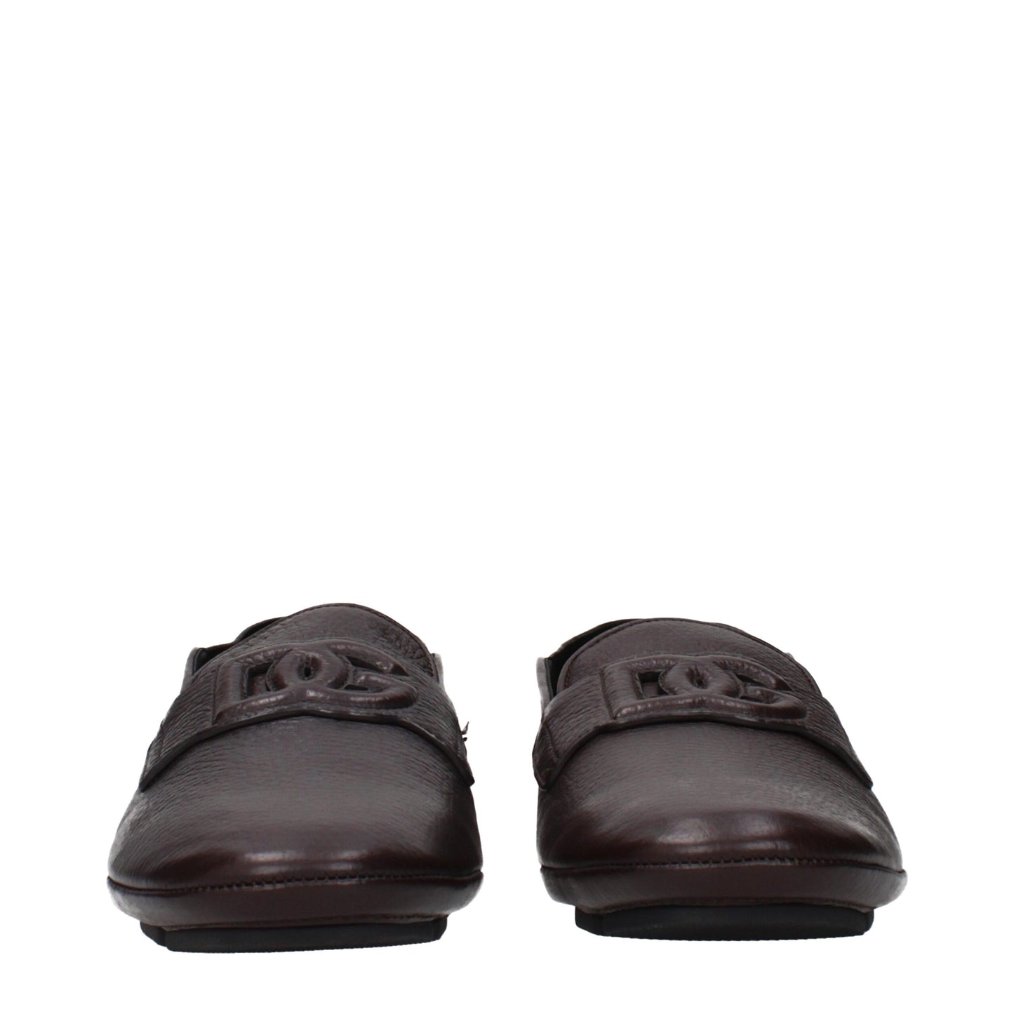 Loafer Slip-On Shoes by Dolce & Gabbana for men in leather brown features an dynamic silhouette from the Men's Leather Loafer Slip-On Shoes collection, defined by a dynamic and for a dynamic look.
