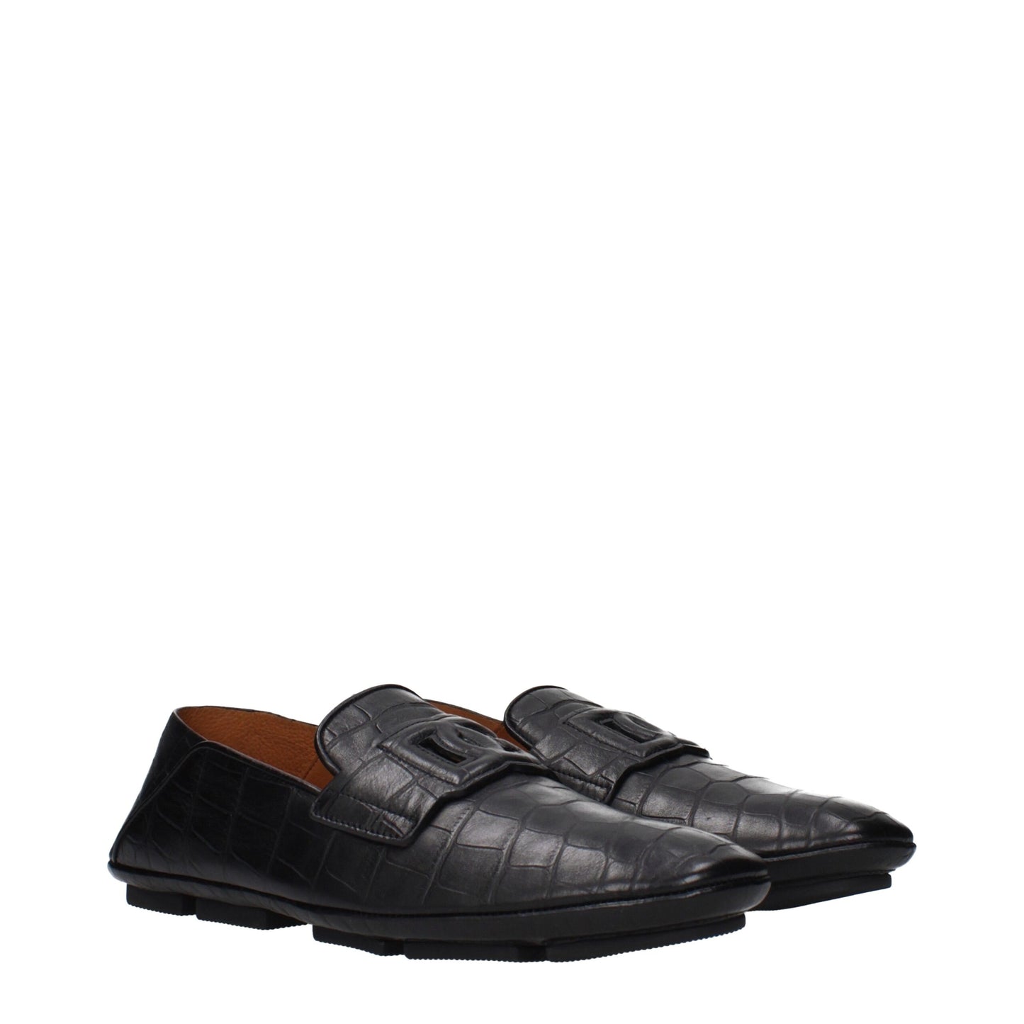 This Loafer Slip-On Shoes by Dolce & Gabbana for men in leather black features an exquisite silhouette from the Men's Leather Loafer Slip-On Shoes collection, defined by a sophisticated and elegant .