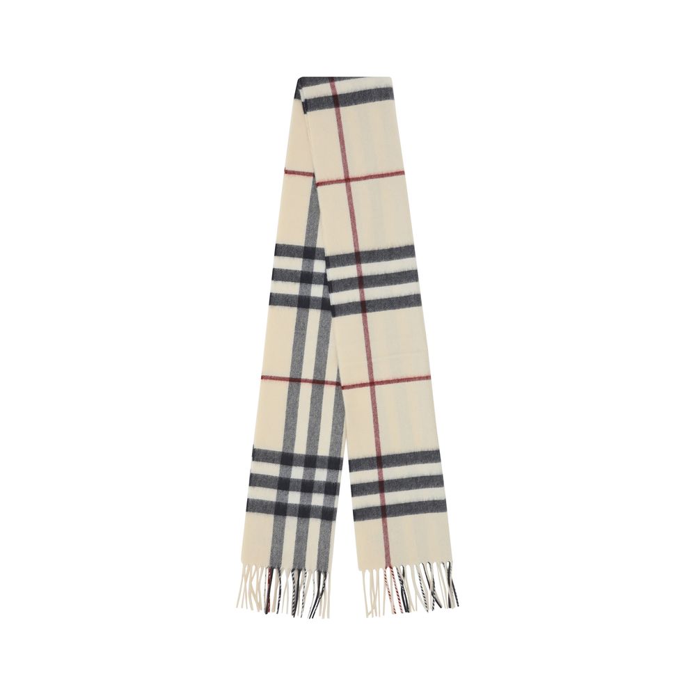 Scarf by Burberry for men in cashmere beige & patterned features a timeless silhouette, artfully capturing the essence of the timeless Archivio Cashmere Wrap Frayed-Edge Scarf design for a sophisticated look.