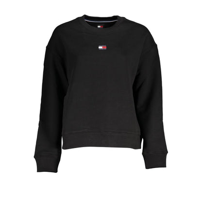 Sweatshirt by Tommy Hilfiger for men in cotton black, red, signature & print showcases a slouchy chic silhouette, artfully detailed with a slouchy chic crew neckline and for a slouchy chic finish.