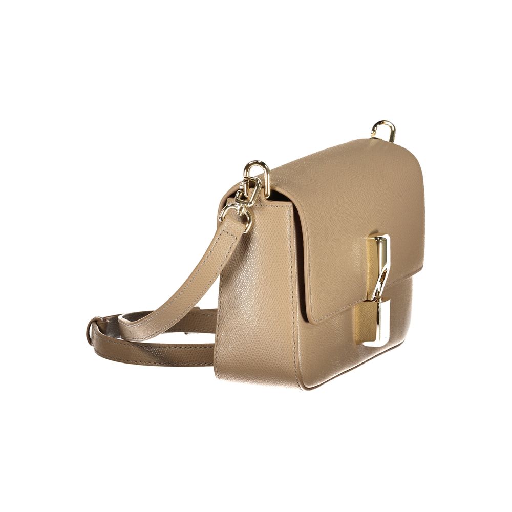 Shoulder Handbag by Furla for women in leather beige features an refined silhouette, showcasing a secure zipper, ample built-in-compartments, cardholder & coin-purse, and versatile shoulder-strap for a sophisticated refined aesthetic.