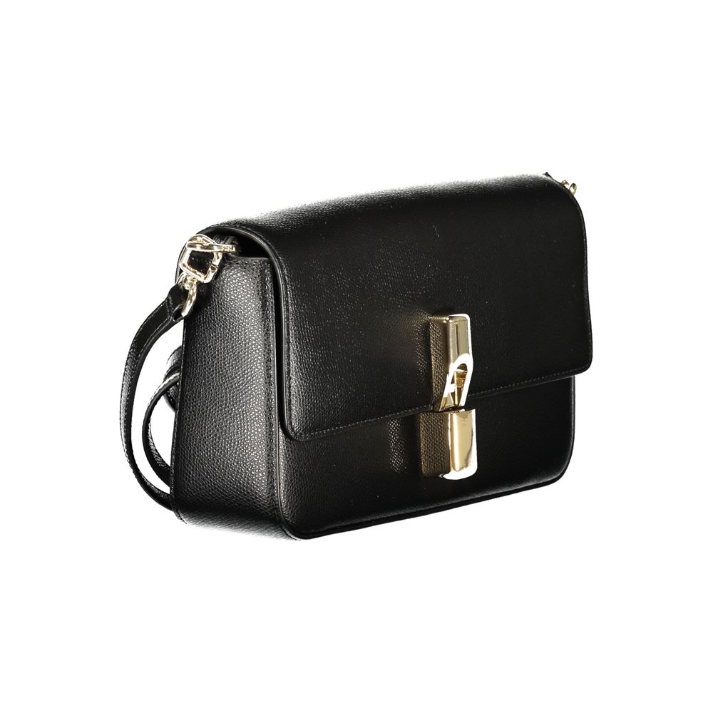 Handbag by Furla for women in leather black features a ornamental silhouette, showcasing a secure , ample internal-pockets, and ornamental adjustable-strap & handle for a sophisticated look.