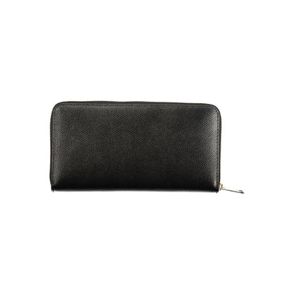 Wallet by Furla for women in leather black showcases a discerning silhouette, artfully capturing the essence of Moonlight Leather Wallet with its functional compact-design.
