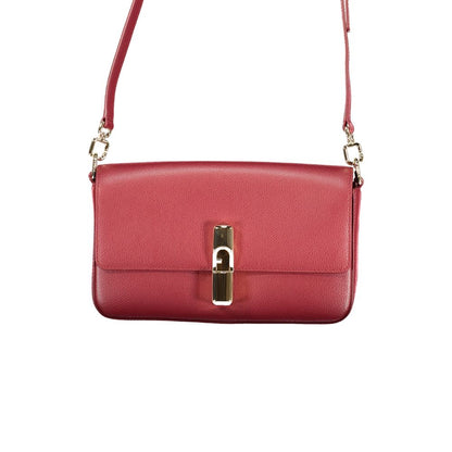 Handbag by Furla for women in leather black & red presents a ornamental silhouette, showcasing a secure , ample internal-pockets, and versatile shoulder-strap, adjustable-strap, detachable-strap & handle for a ornamental finish.